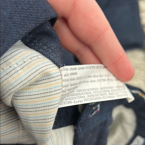 Blue Chinos with Smooth Fabric and Tapered Fit - Picture 5 of 6